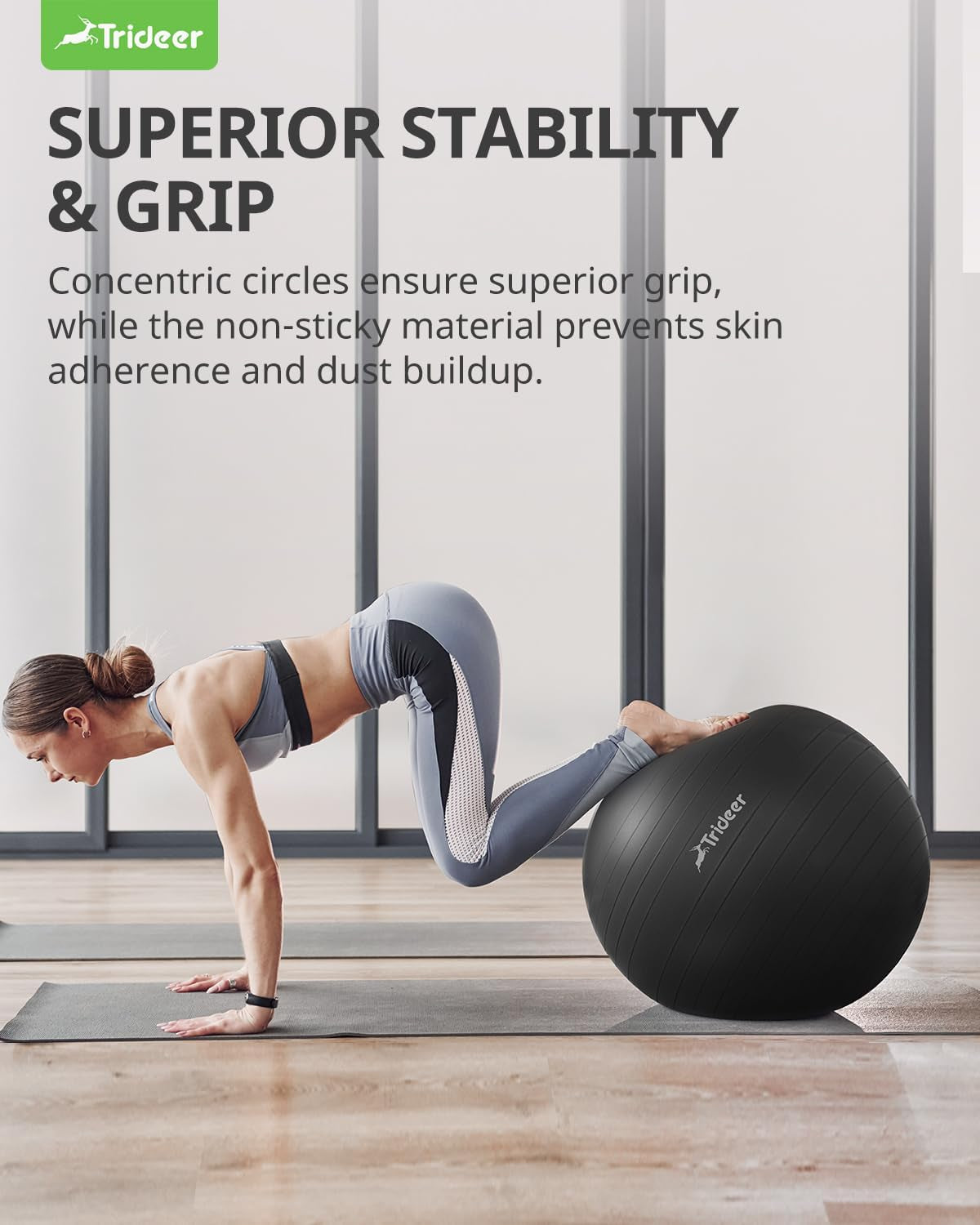 Yoga Ball Exercise Ball for Working Out, 5 Sizes Gym Ball, Birthing Ball for Pregnancy, Swiss Ball for Physical Therapy, Balance, Stability, Fitness, Office Ball Chair, Quick Pump Included