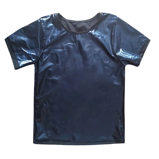 Men'S T-Shirt Sauna Shirt for Short Sleeve Sauna Suit for Sweat Body Shaper Sauna Vest for Gym Exercise Sauna Top Classic Leisure Man Vintage New Tee Top