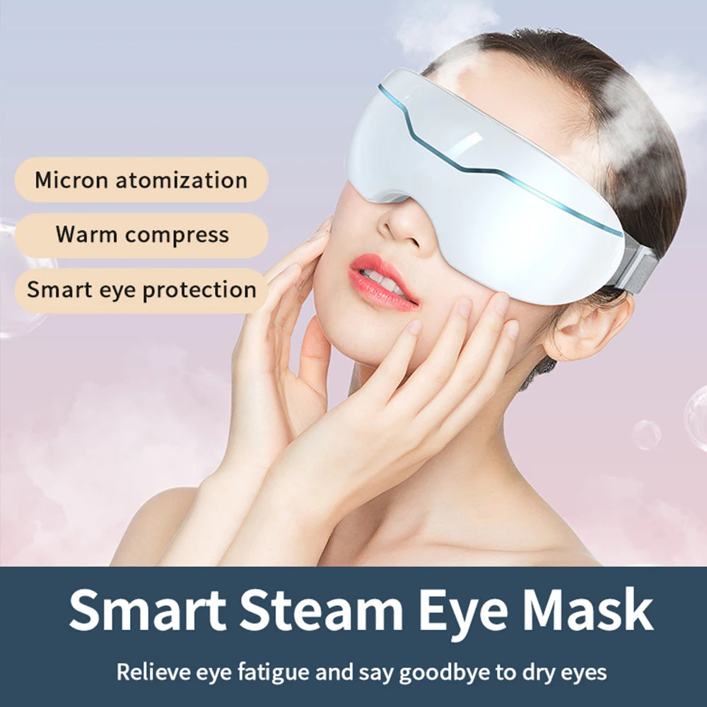 Eye Massager Eye Care Machine Mist Heating for Puffy and Dry Eyes Dark Circles Eye Strain Improved Sleep Smart Eye Care Massager